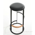 Tabouret de barre circulaire industrielle originale Cadre en métal en gros